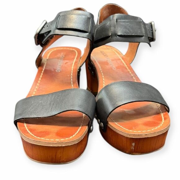 LUCKY BRAND Women’s Black Hashti Platform Block Heel Sandals Size 7 - Picture 4 of 7